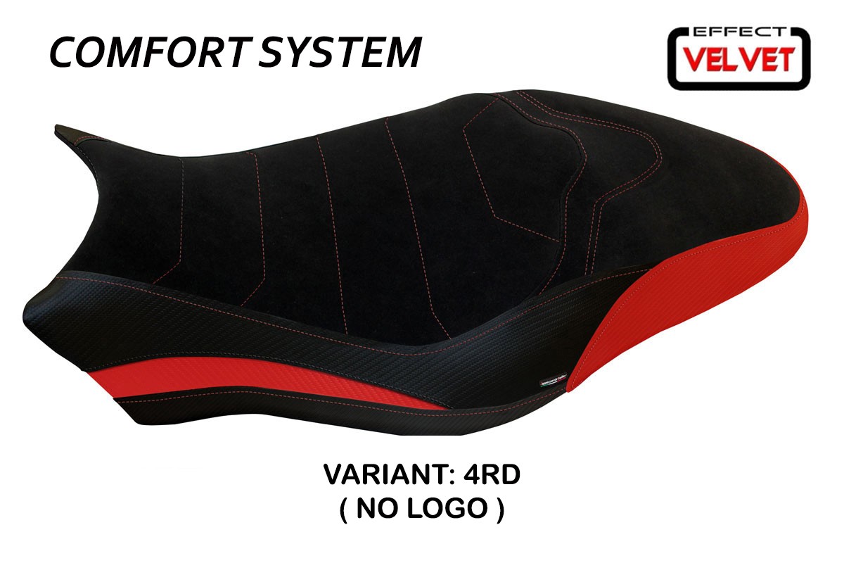 Rivestimento sella TPZ Ovada 1 Velvet Comfort rosso Ducati Monster 821/1200 2017-2020