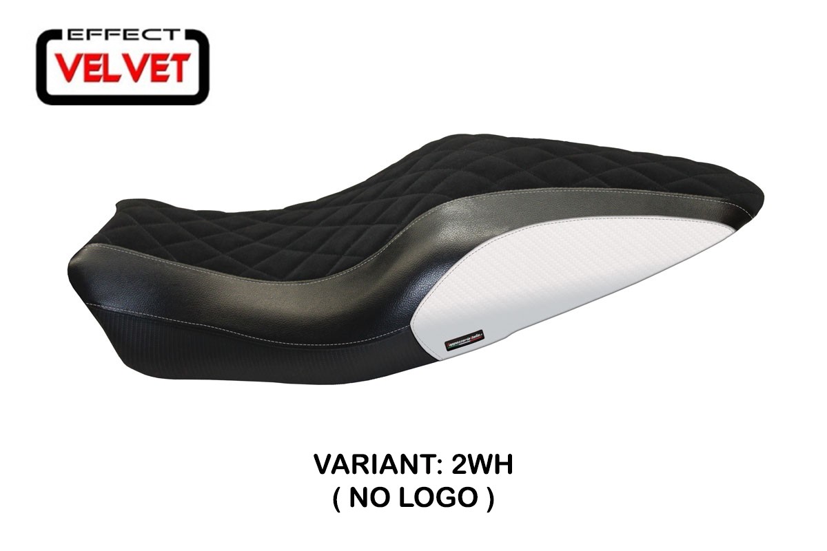 TPZ Andorra Velvet white Saddle covering Ducati Monster 821/1200 2014-2016