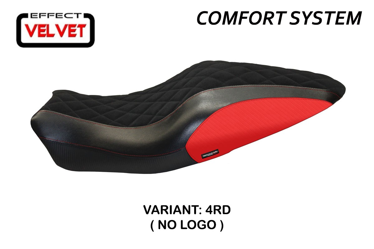 TPZ Andorra Velvet Comfort red Saddle covering Ducati Monster 821/1200 2014-2016