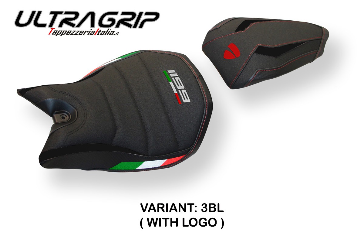 Rivestimento sella TPZ Dale Ultragrip Logo nero Ducati Panigale 1199 2011-2015