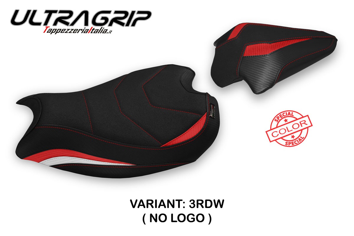 TPZ Galati Ultragrip red-white Saddle covering Ducati Panigale V2 2020-2024