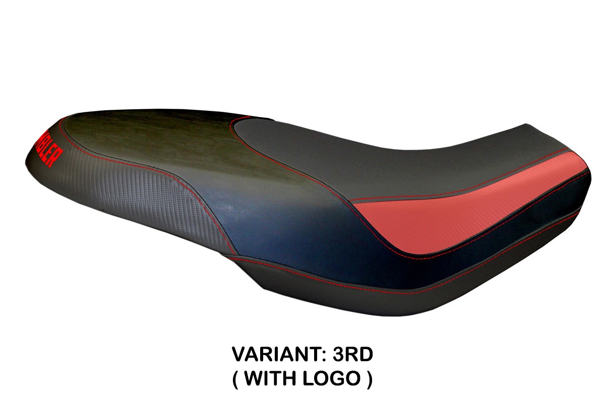 Rivestimento sella TPZ Capri Logo rosso Ducati Scrambler 400/800/1100 2015-2024