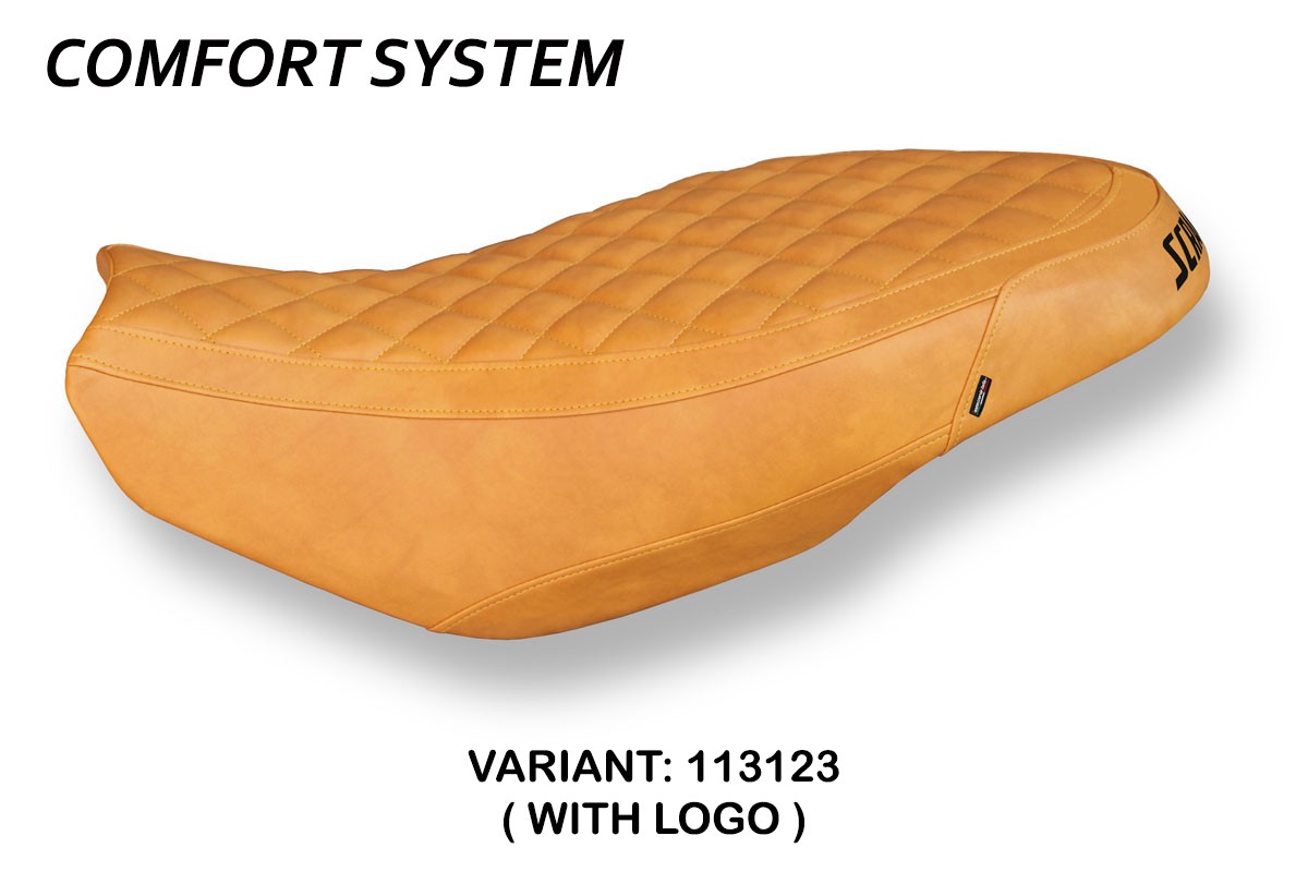 Rivestimento sella TPZ Vintage Comfort Logo cammello Ducati Scrambler 400/800/1100 2015-2024