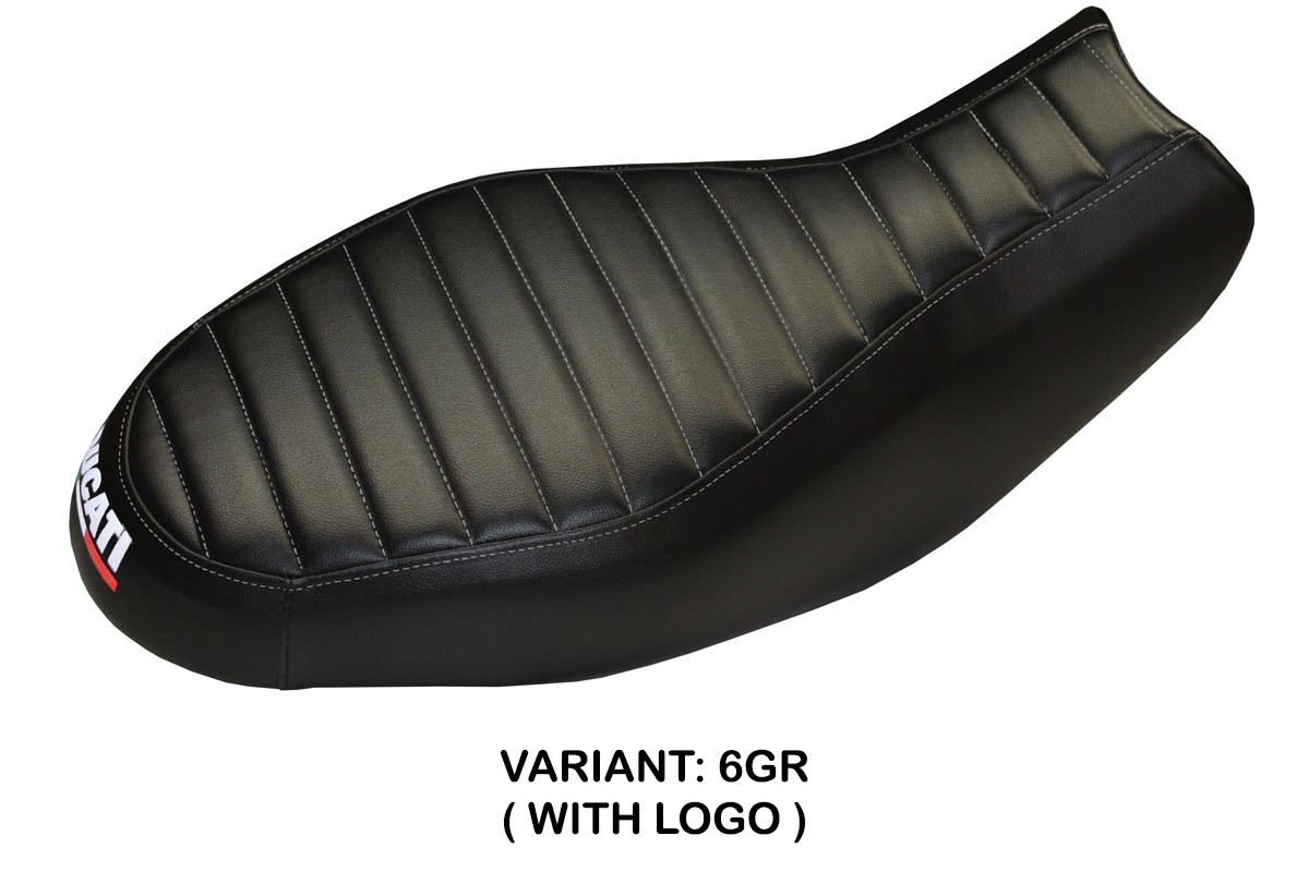 Rivestimento sella TPZ Procida Logo grigio Ducati Scrambler 400/800/1100 2015-2024