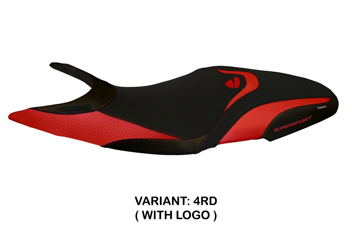 Rivestimento sella TPZ Massa 2 Logo rosso Ducati Super Sport 2017-2024