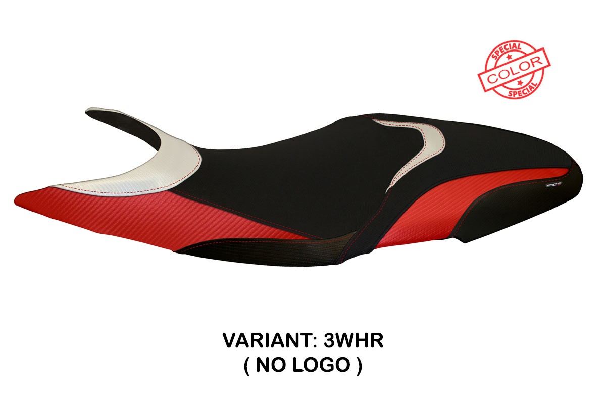 Rivestimento sella TPZ Massa Special bianco-rosso Ducati Super Sport 2017-2024