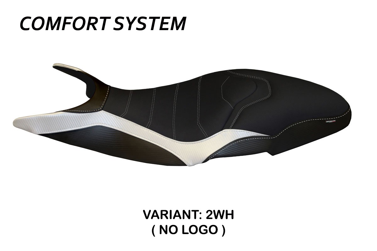 Rivestimento sella TPZ Pistoia 3 Comfort bianco Ducati Super Sport 2017-2024