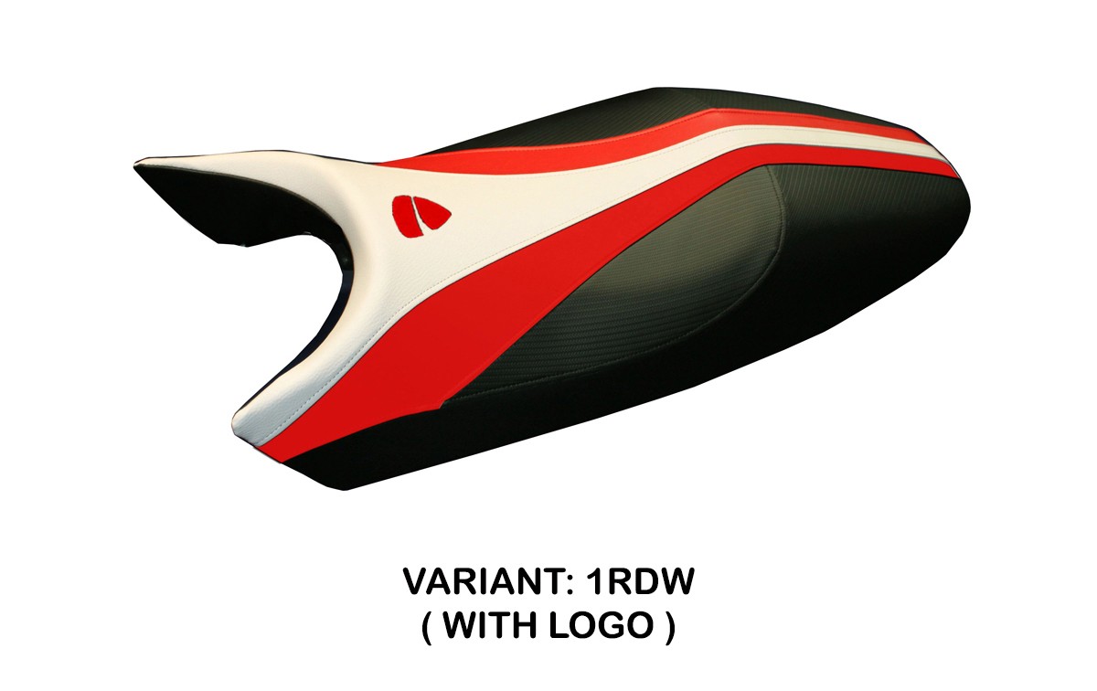 Rivestimento sella TPZ Freccia Logo rosso-bianco Ducati Monster 1994-2007