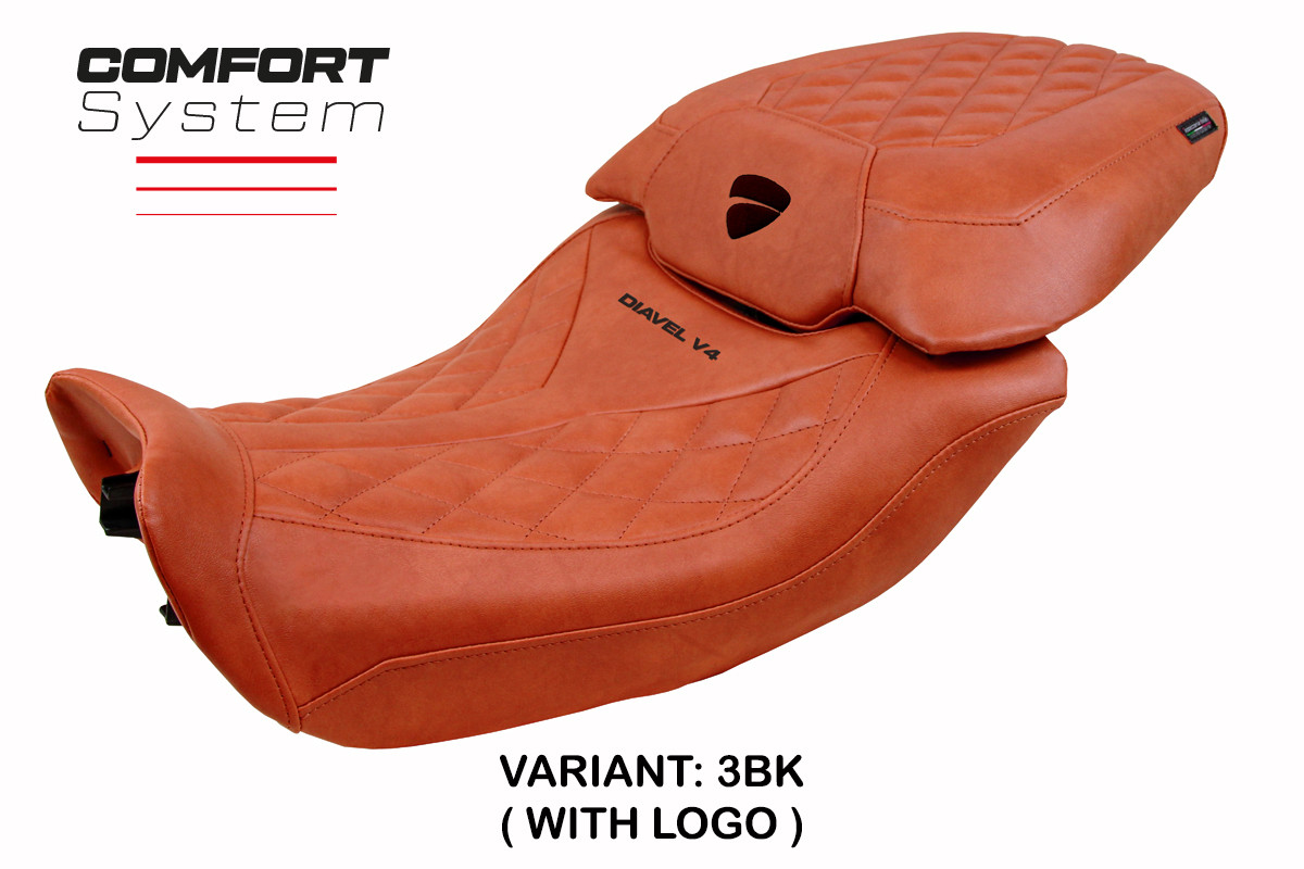 Rivestimento sella TPZ Diablo Class Comfort Logo Mattone Ducati Diavel V4 2023-2025