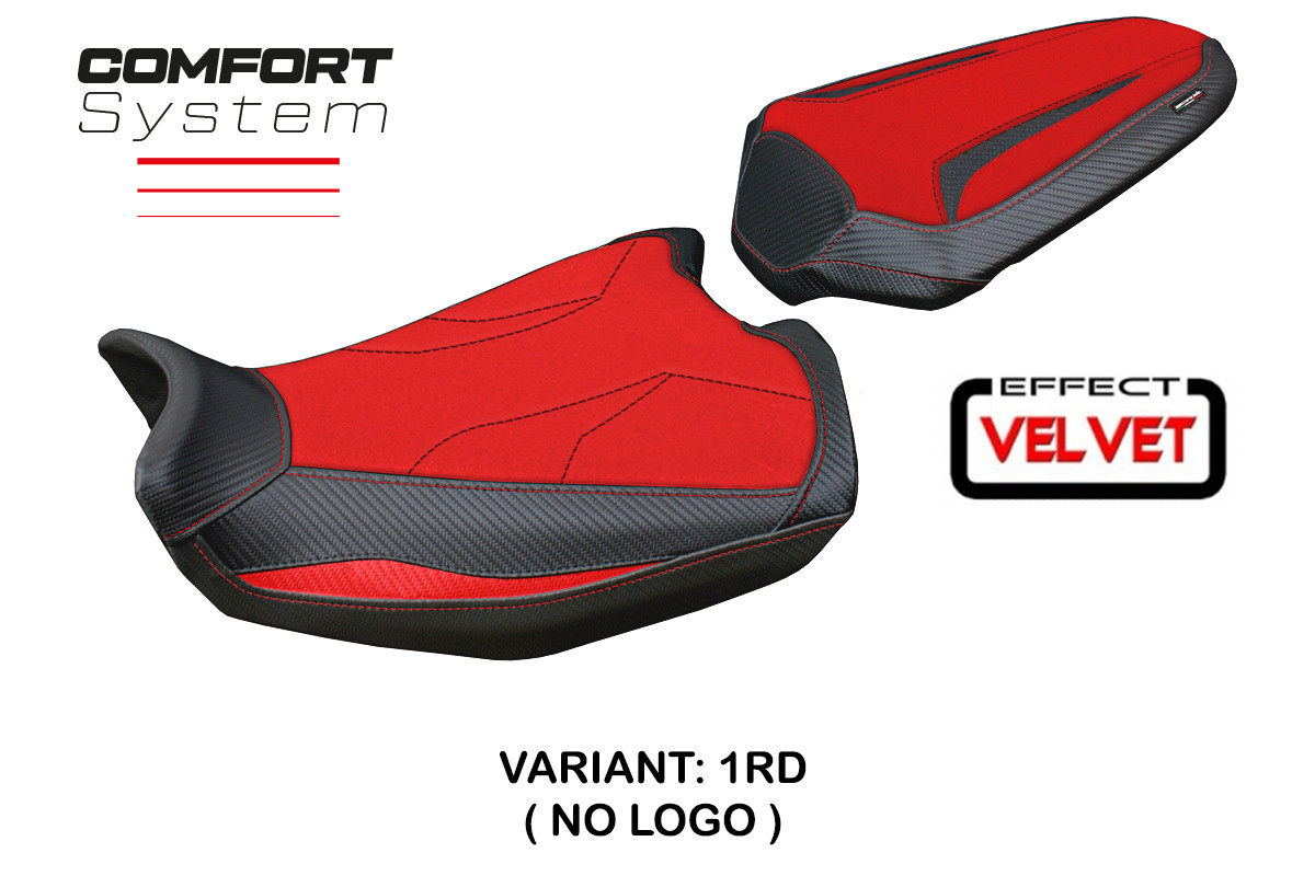 TPZ Linosa Velvet Comfort red Saddle covering Ducati Monster 937-950 2021-2025