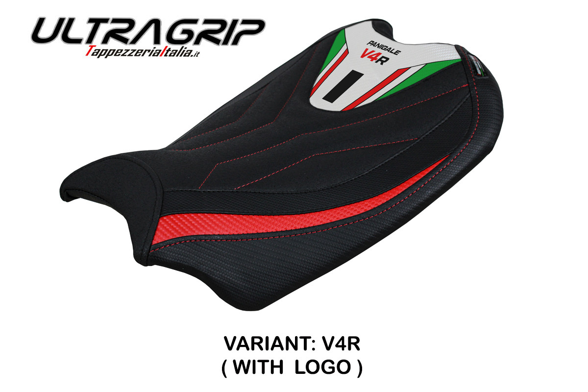 Rivestimento sella TPZ Coimbra Ultragrip Logo rosso-V4R Ducati Panigale V4 2018-2024