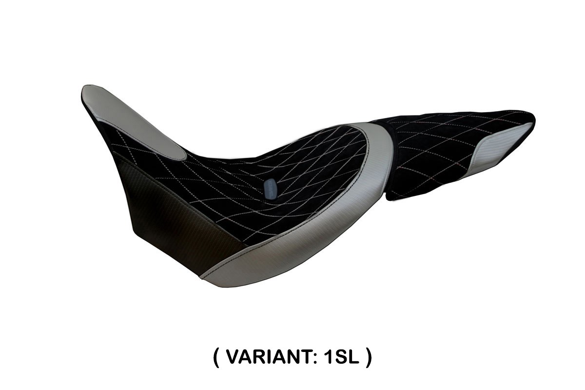 Rivestimento sella TPZ Ferrara Logo argento Ducati Xdiavel 2016-2024