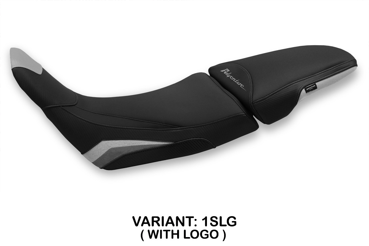 TPZ Katerini Silver-gold Saddle covering Logo Honda Africa Twin 1100 Adventure Sport 2020-2025