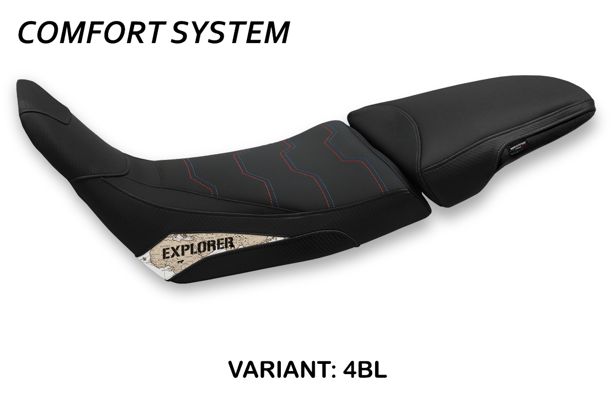 Rivestimento sella TPZ Maps Comfort Logo nero Honda Africa Twin 1100 Adventure Sport 2020-2025