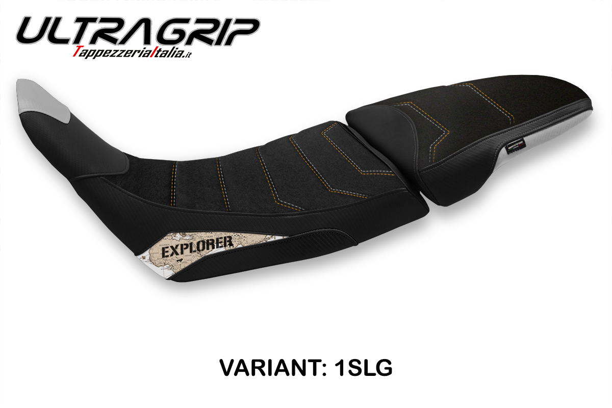 Rivestimento sella TPZ Maps Ultragrip Logo argento-oro Honda Africa Twin 1100 ADVS 2020-2025