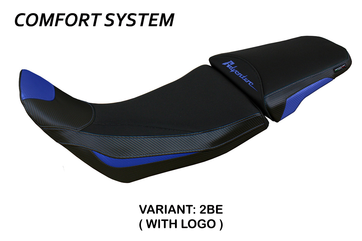 TPZ Amber Comfort blue Saddle covering Logo Honda Africa Twin 1100 Adventure Sport 2020-2025