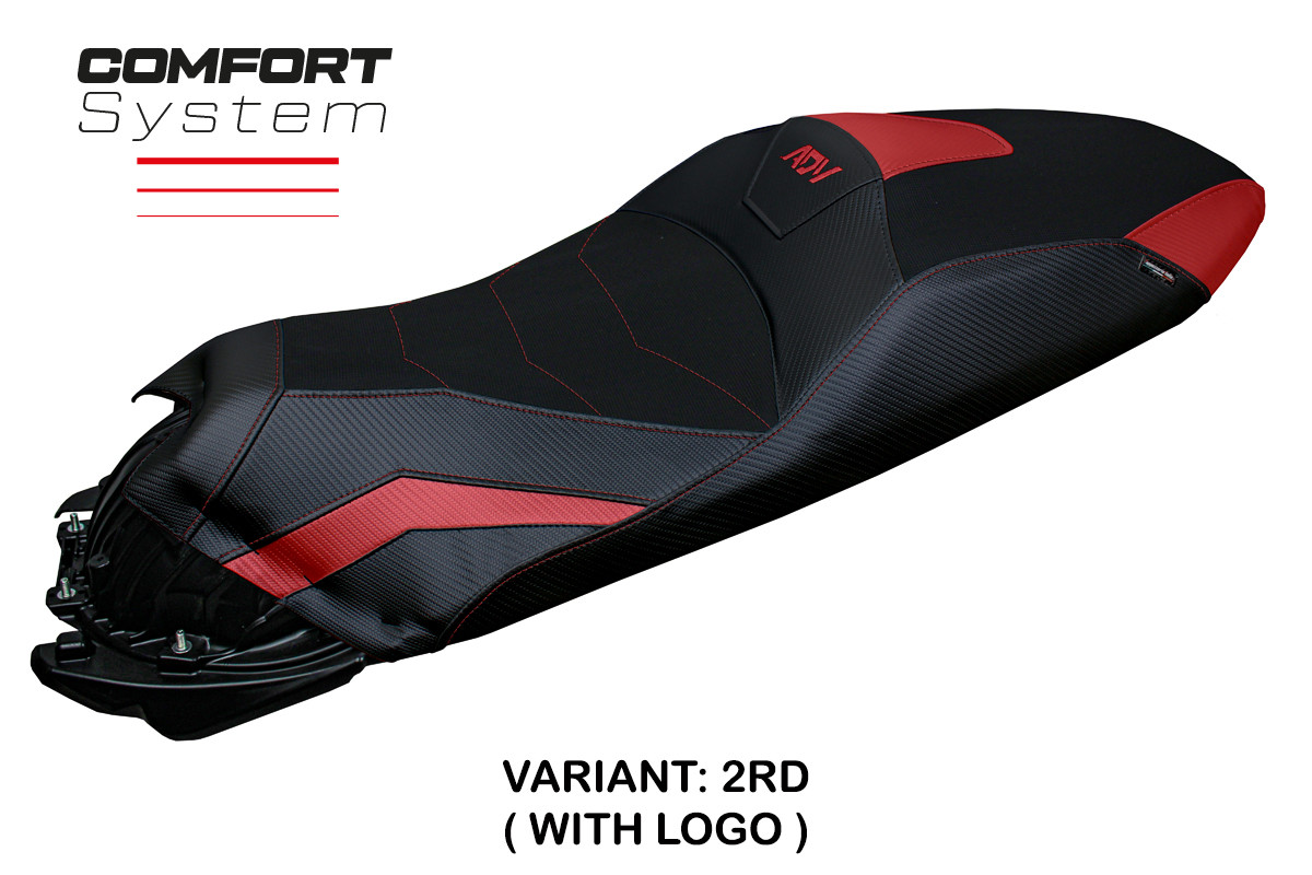 Rivestimento sella TPZ Nilli Comfort Logo rosso Honda ADV350 2022-2025