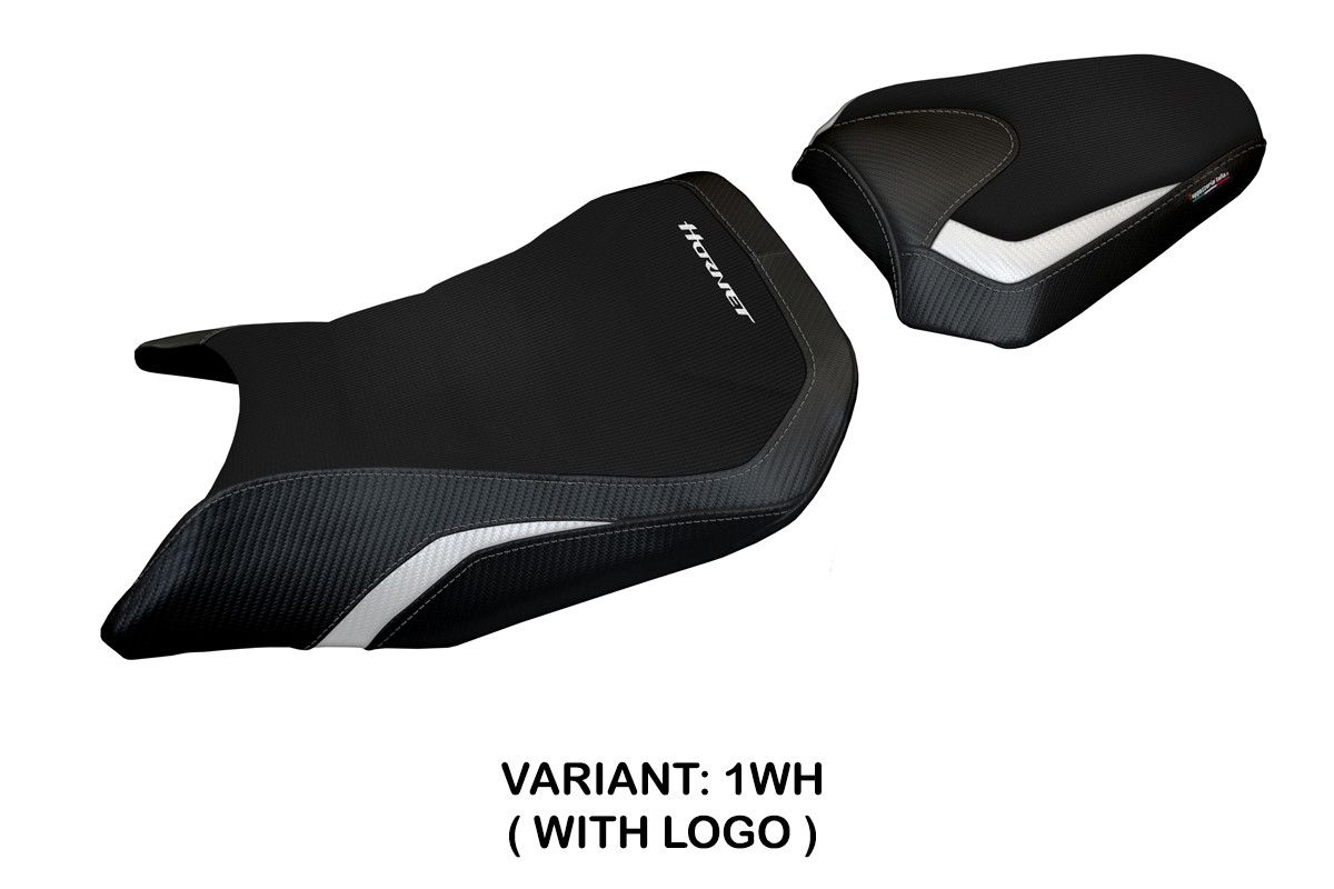 Rivestimento sella TPZ Toyama Logo bianco Honda CB750 Hornet 2023-2025