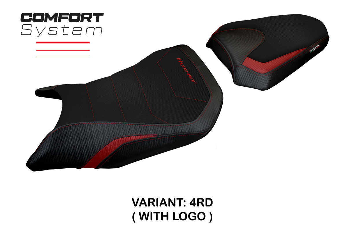 Rivestimento sella TPZ Toyama Comfort Logo rosso Honda CB750 Hornet 2023-2025