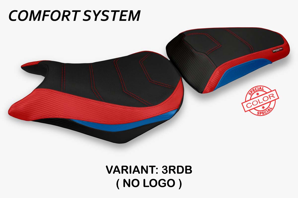 TPZ Auzat Comfort Special red-blue Saddle covering Honda CBR500R 2012-2016