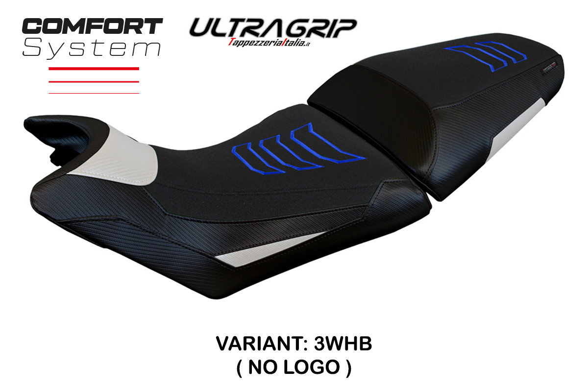 Rivestimento sella TPZ Norvik Comfort Ultragrip bianco-blu Husqvarna Norden 901 2022-2025