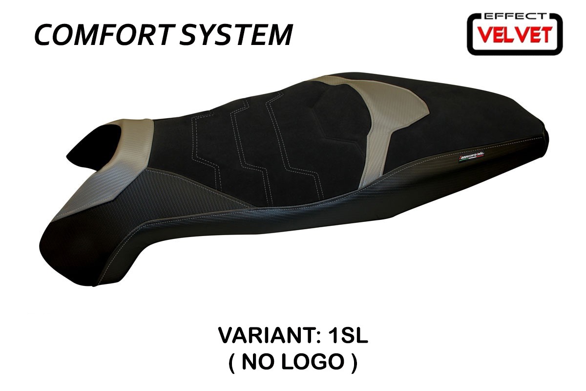 Rivestimento sella TPZ Swiss 2 Velvet Comfort argento Honda XADV 750 2017-2020