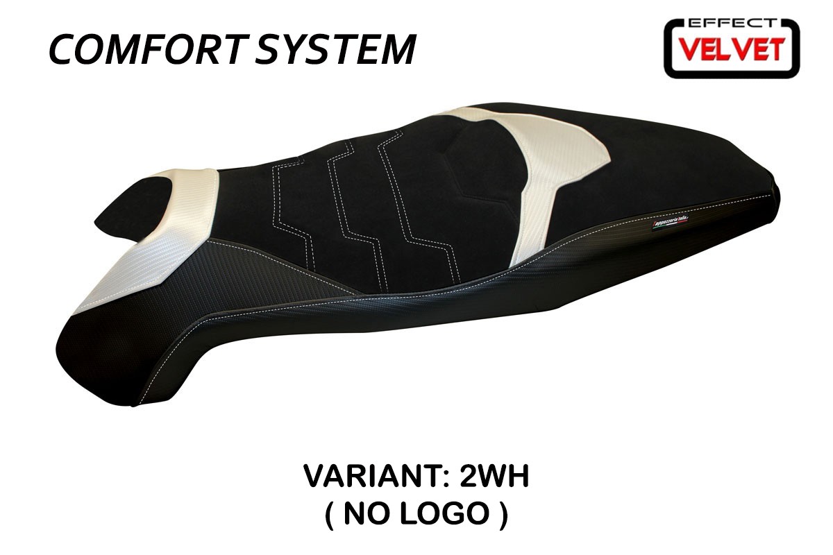 Rivestimento sella TPZ Swiss 2 Velvet Comfort bianco Honda XADV 750 2017-2020