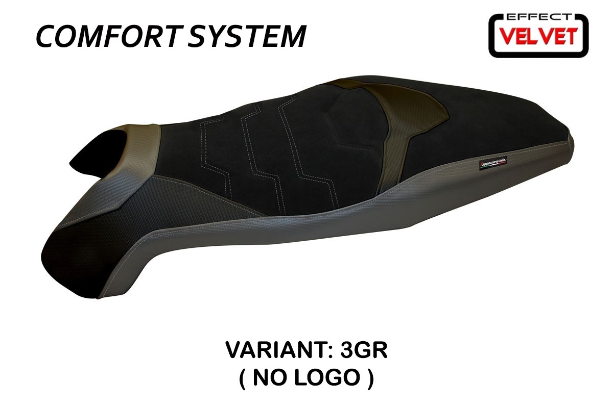 Rivestimento sella TPZ Swiss 3 Velvet Comfort grigio Honda XADV 750 2017-2020