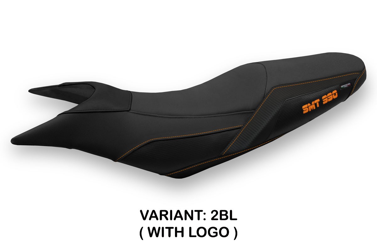 Rivestimento sella TPZ Maida Logo nero KTM 990 Supermoto T 2009-2016