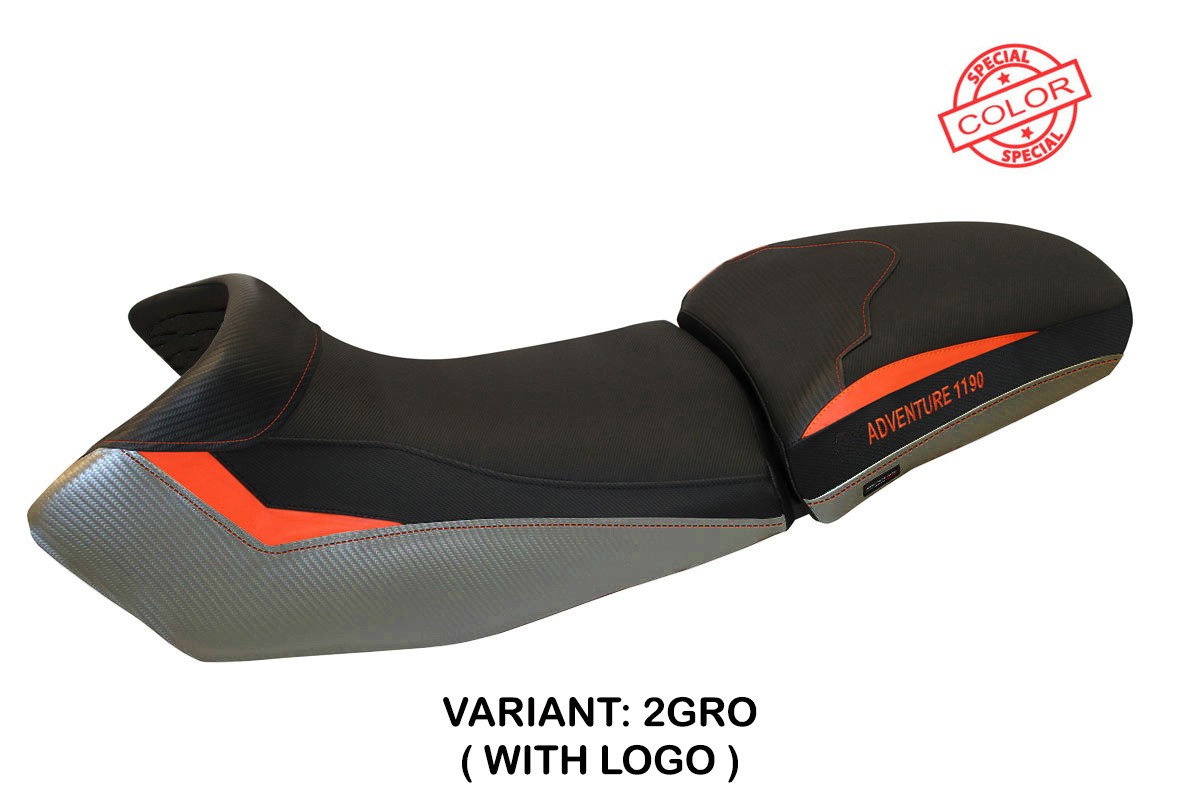 Rivestimento sella TPZ Fasano Logo Special grigio-arancio KTM 1190 Adventure 2013-2016