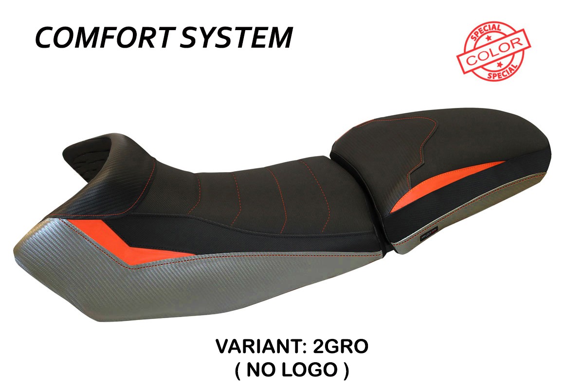 Rivestimento sella TPZ Fasano Comfort Special grigio-arancio KTM 1190 Adventure 2013-2016
