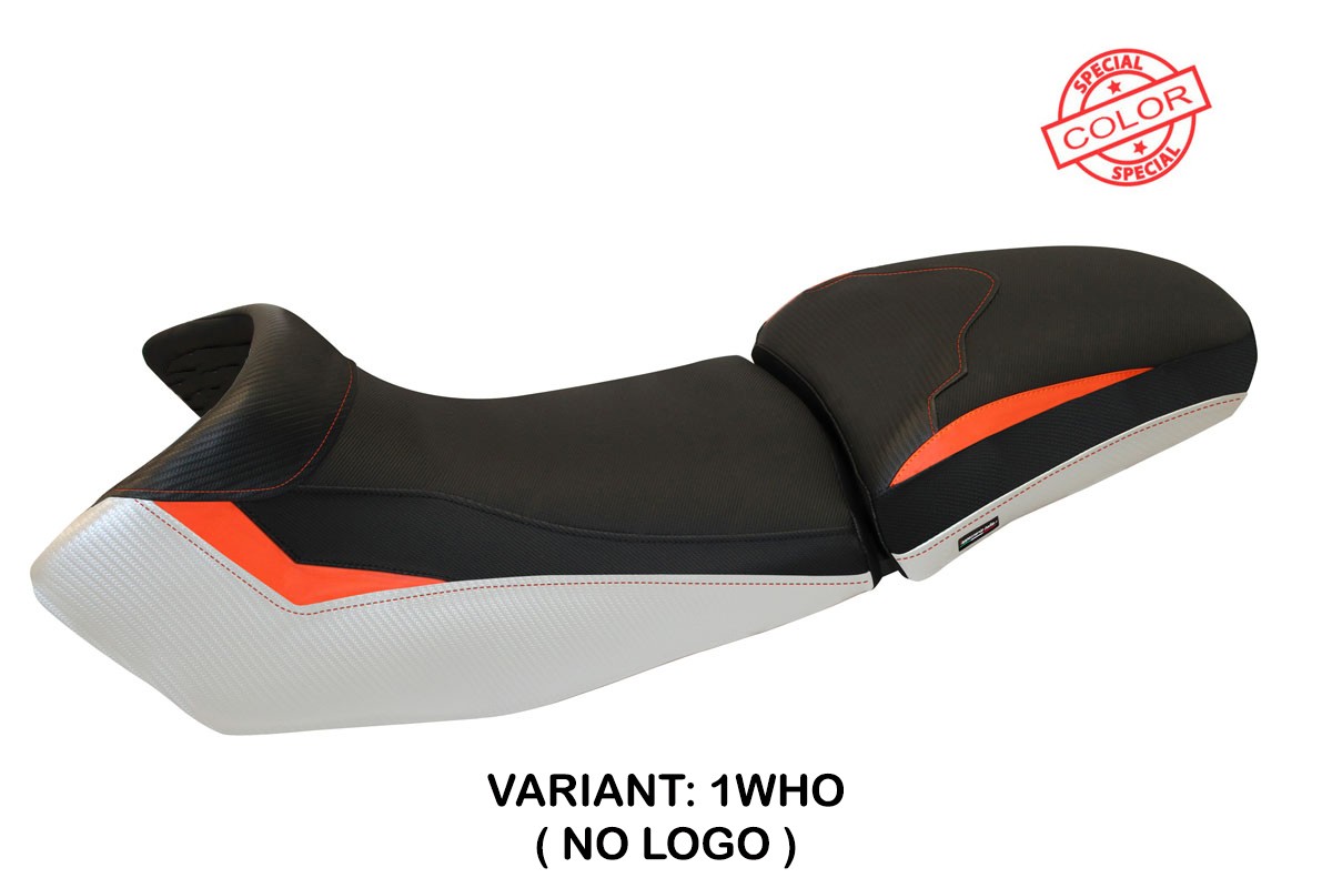 Rivestimento sella TPZ Eden Special bianco-arancio KTM Super Adventure 1290S/T 2015-2020