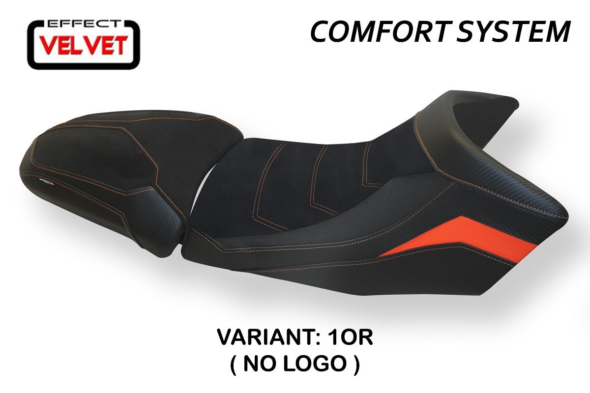 TPZ Gaeta Velvet Comfort orange Saddle covering KTM Super Adventure 1290S/T 2015-2020
