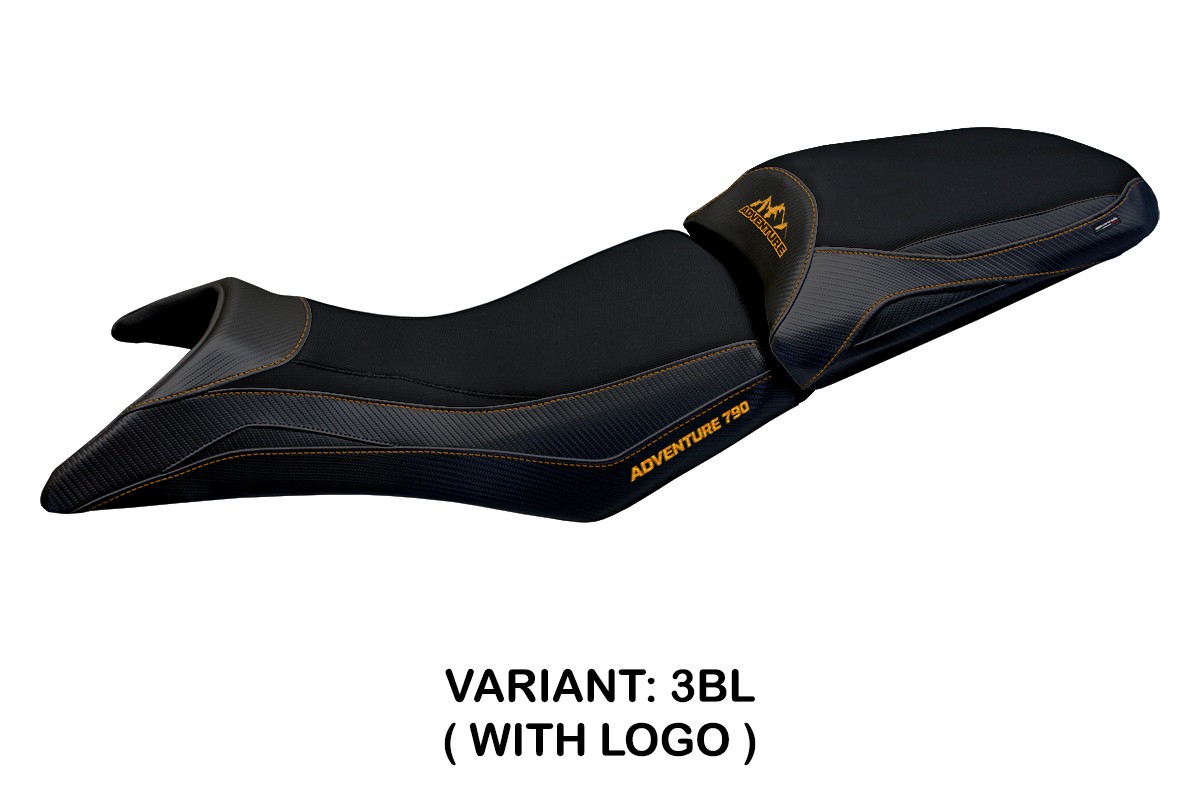 Rivestimento sella TPZ Milo Logo nero KTM 790 Adventure 2019-2025
