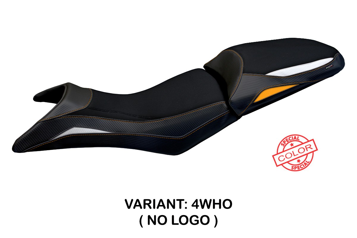 Rivestimento sella TPZ Milo bianco-arancio KTM 790 Adventure 2019-2025