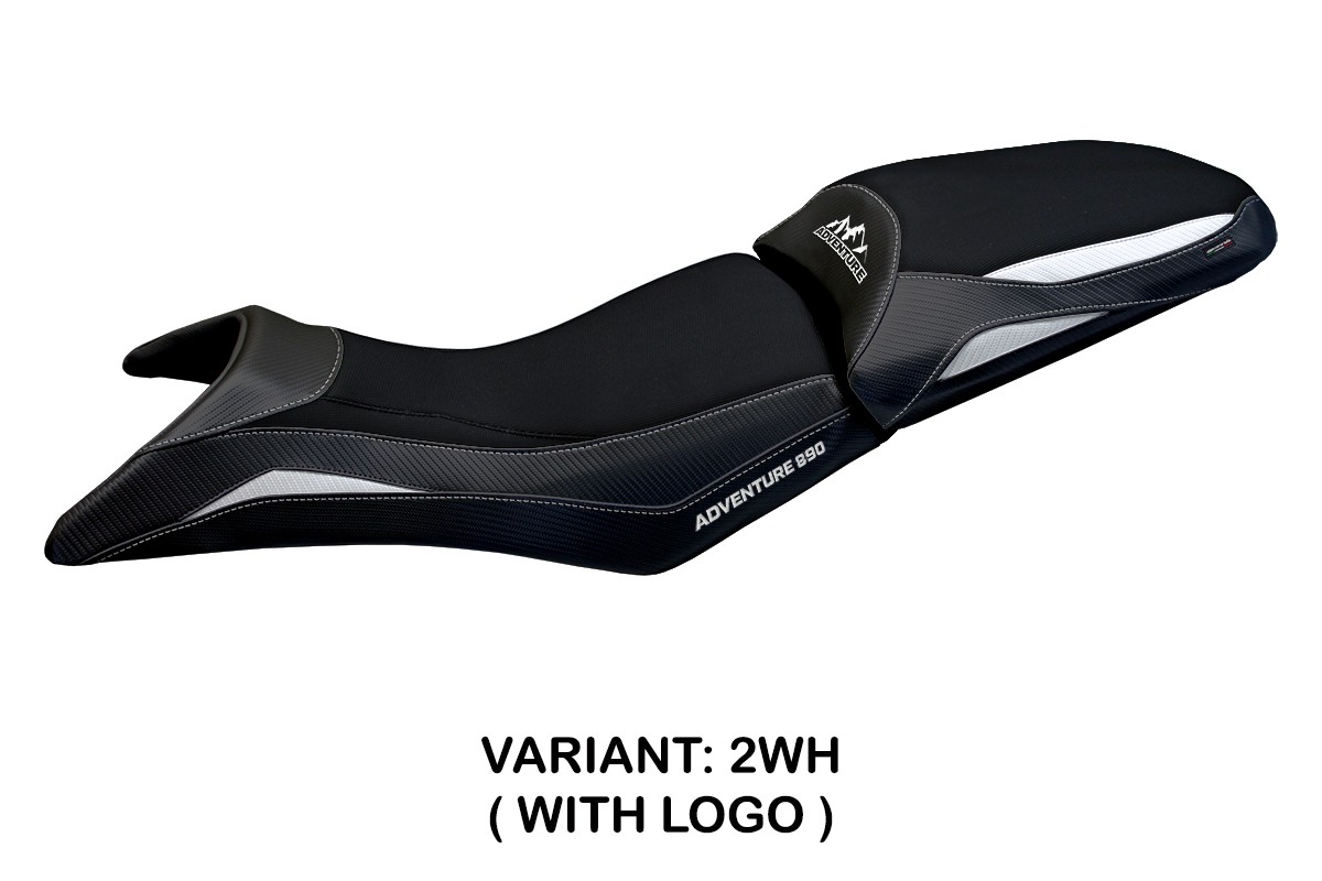 TPZ Gelso white Saddle covering Logo KTM 890 Adventure 2021-2025