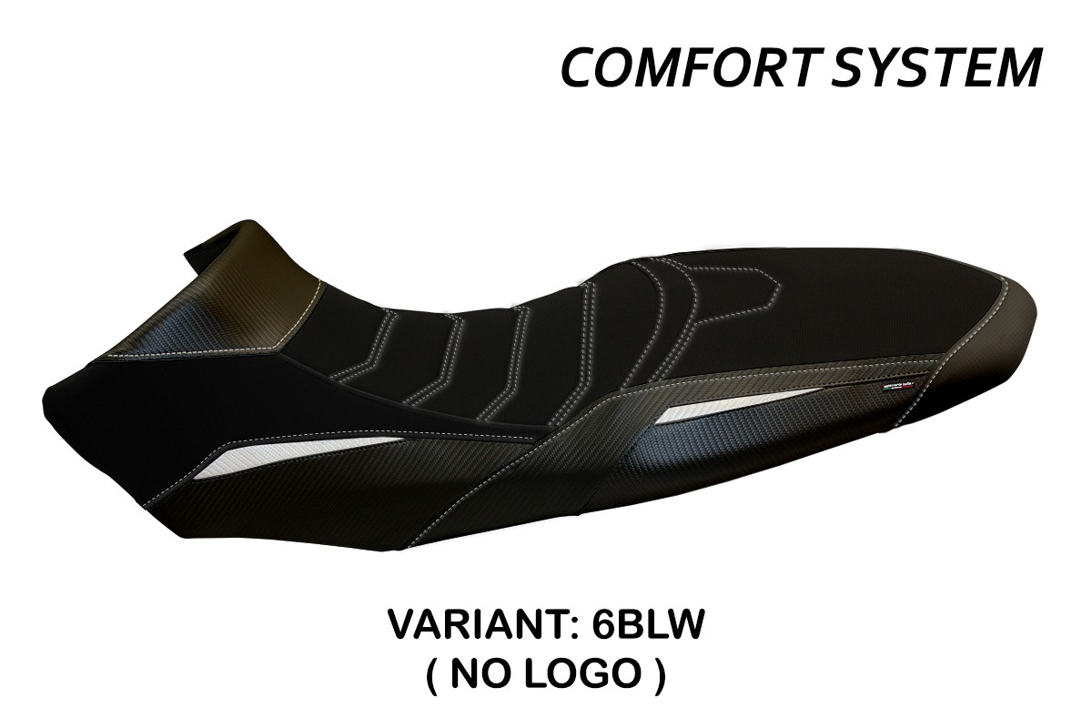 TPZ Ginevra 2 Comfort black-white Saddle covering KTM Super Adventure 1290R 2017-2020