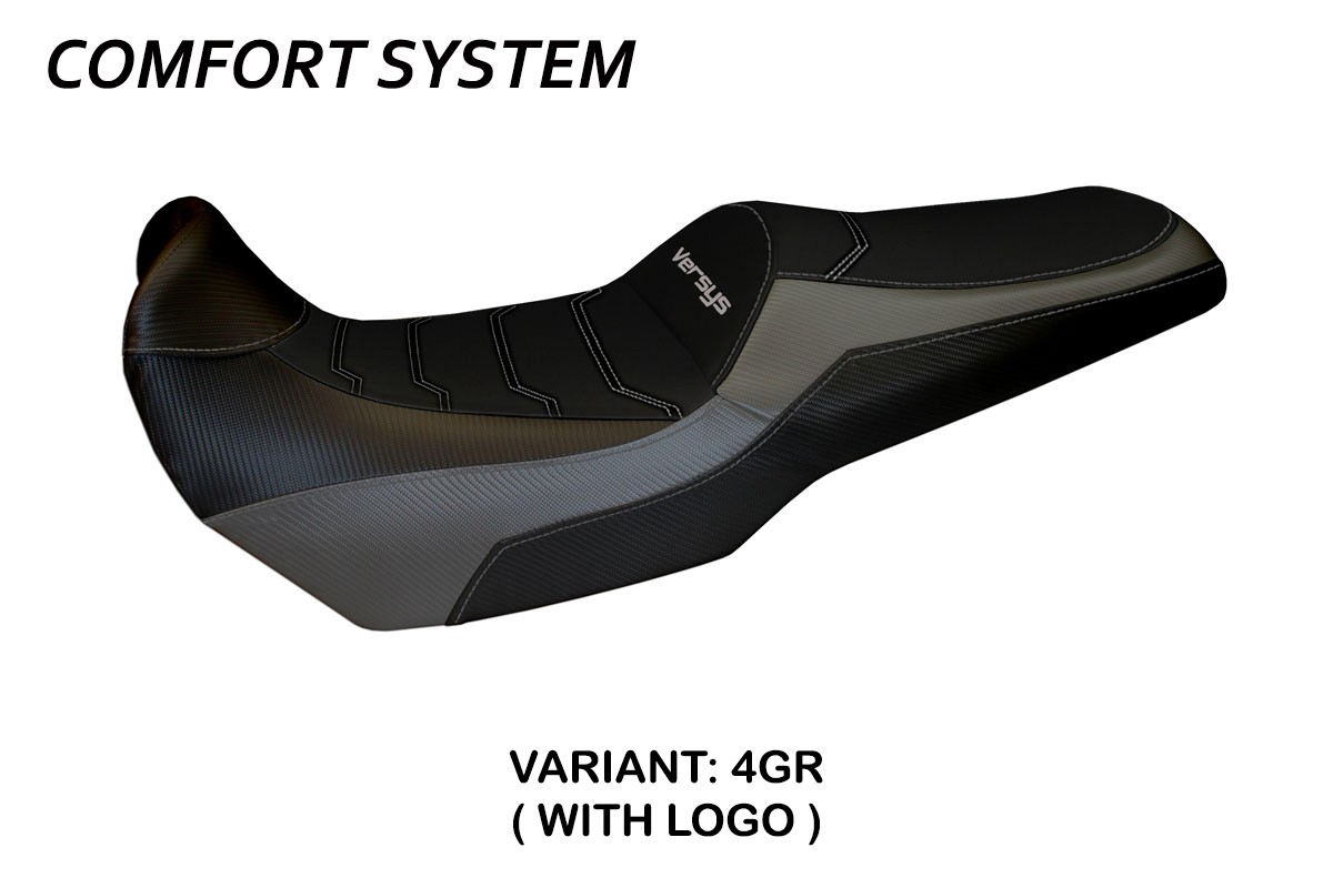 Rivestimento sella TPZ Malay 1 Comfort Logo grigio Kawasaki Versys 1000 2019-2024