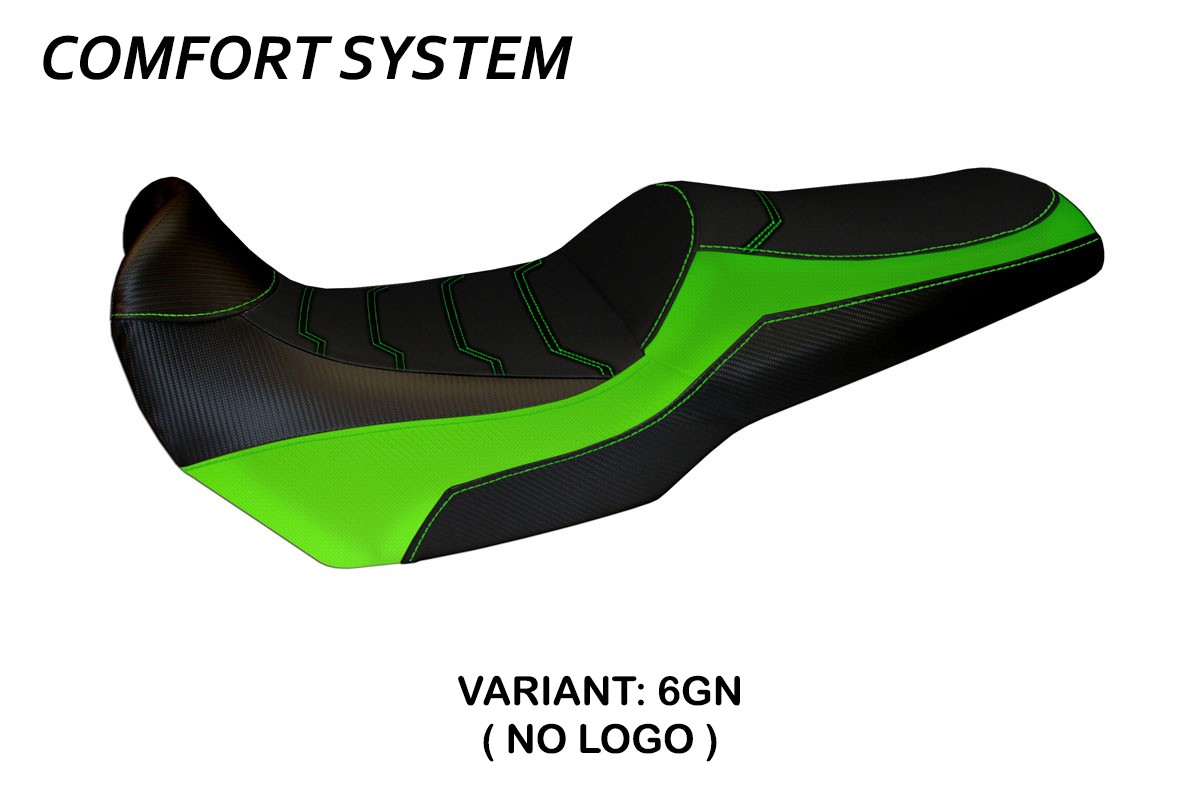 Rivestimento sella TPZ Malay 1 Comfort verde Kawasaki Versys 1000 2019-2024