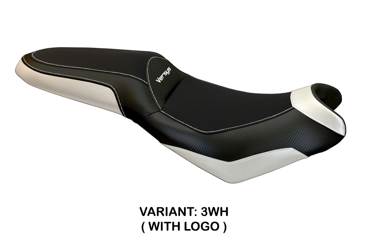 Rivestimento sella TPZ Elba 2 Logo bianco Kawasaki Versys 650 2007-2025