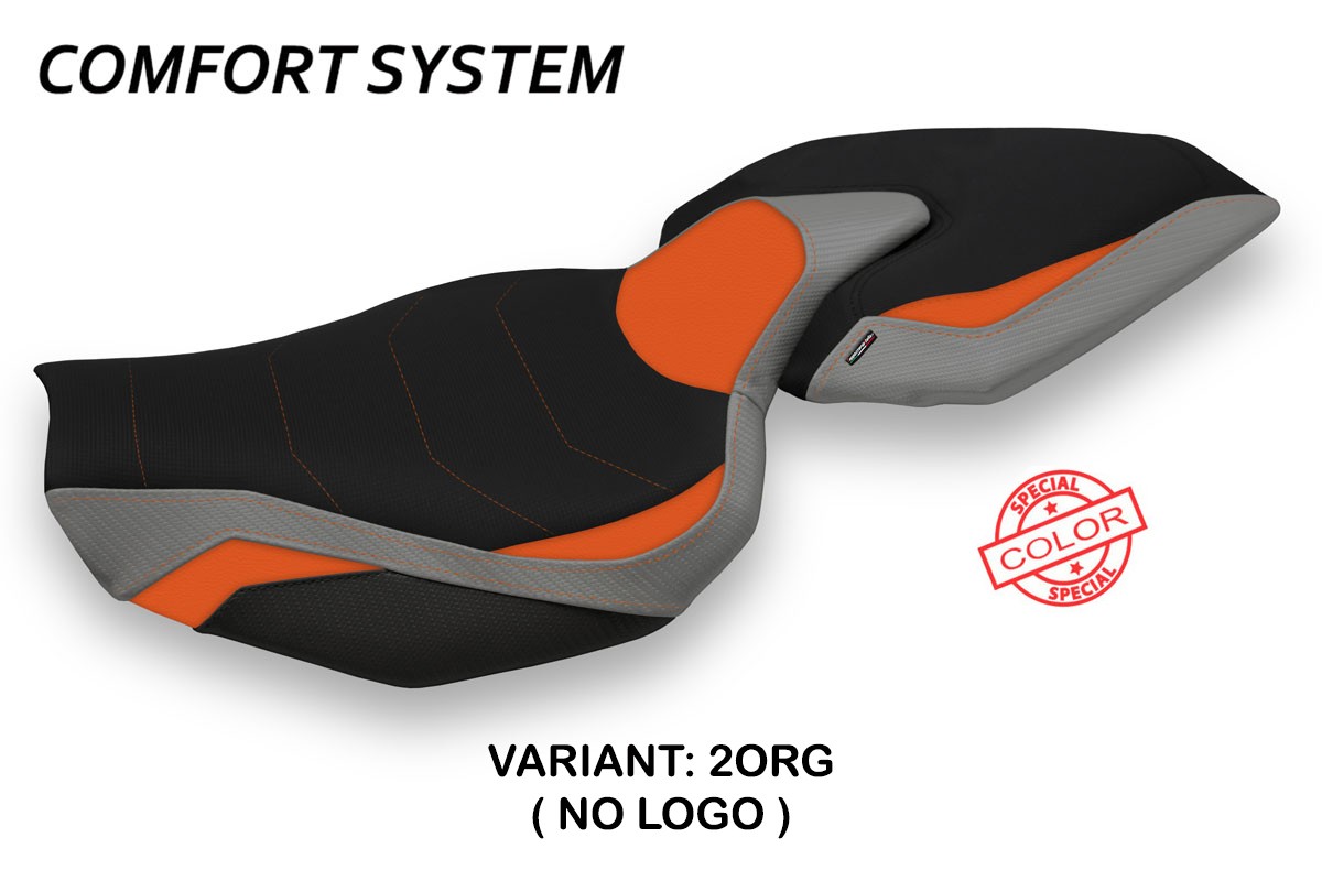 Rivestimento sella TPZ Ellos Comfort Special arancio-grigio Kawasaki Z1000 2014-2021