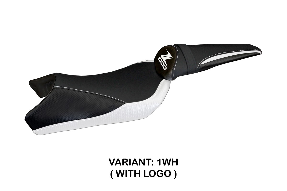 Rivestimento sella TPZ Berna 2 Logo bianco Kawasaki Z1000 2010-2013