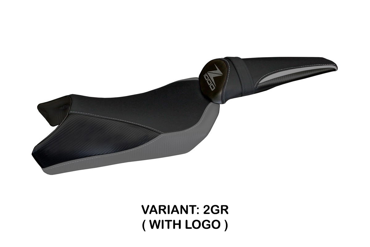 Rivestimento sella TPZ Berna 2 Logo grigio Kawasaki Z1000 2010-2013