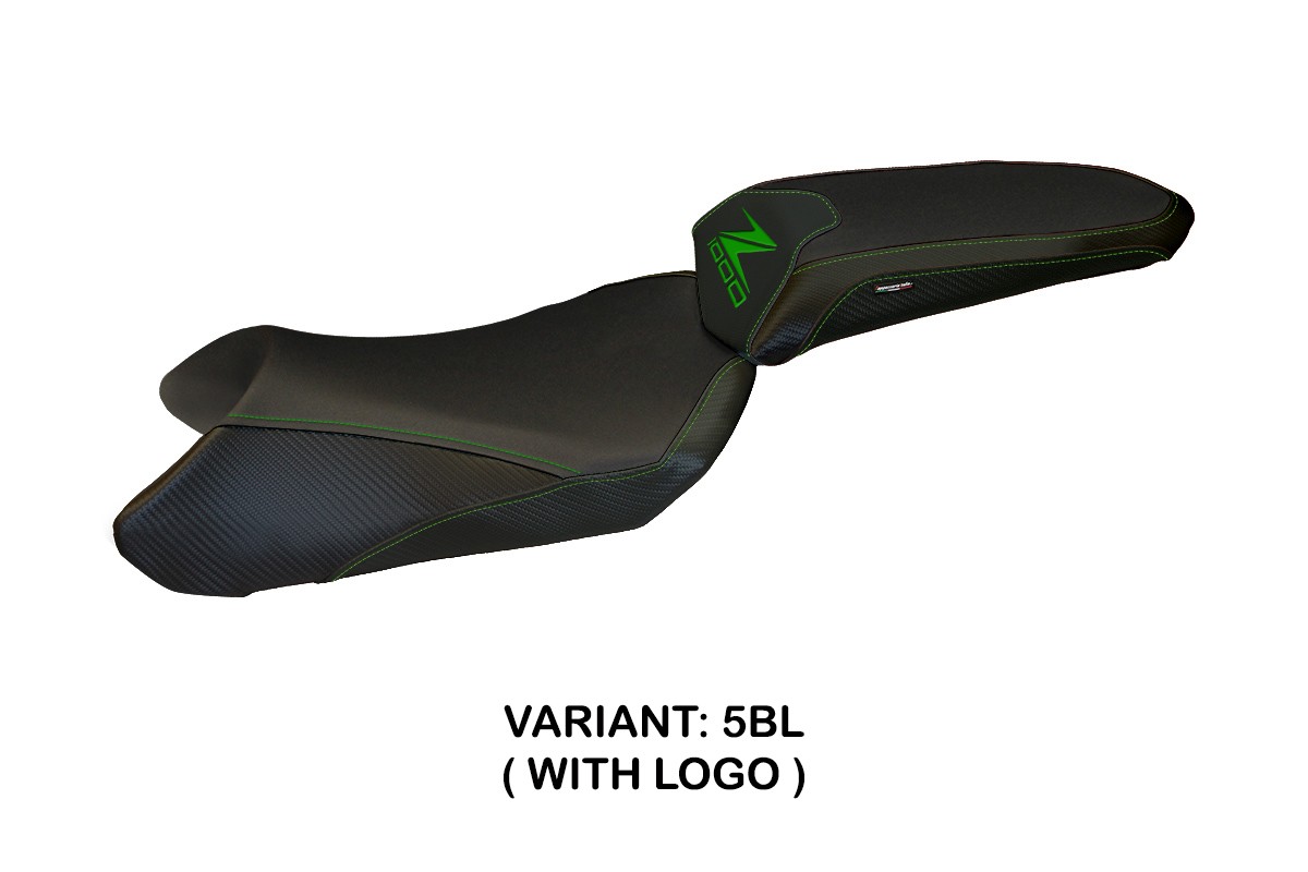 Rivestimento sella TPZ Madison 1 Logo nero Kawasaki Z1000SX 2017-2019