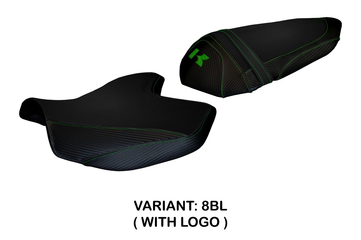 TPZ Amatrice 2 black Saddle covering Logo Kawasaki Z750 2007-2014