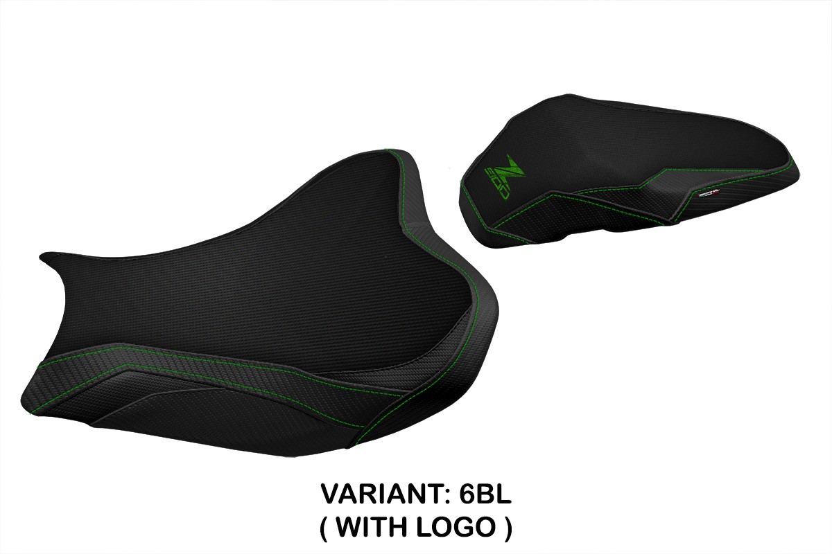 Rivestimento sella TPZ Shara Logo nero Kawasaki Z900 2017-2024