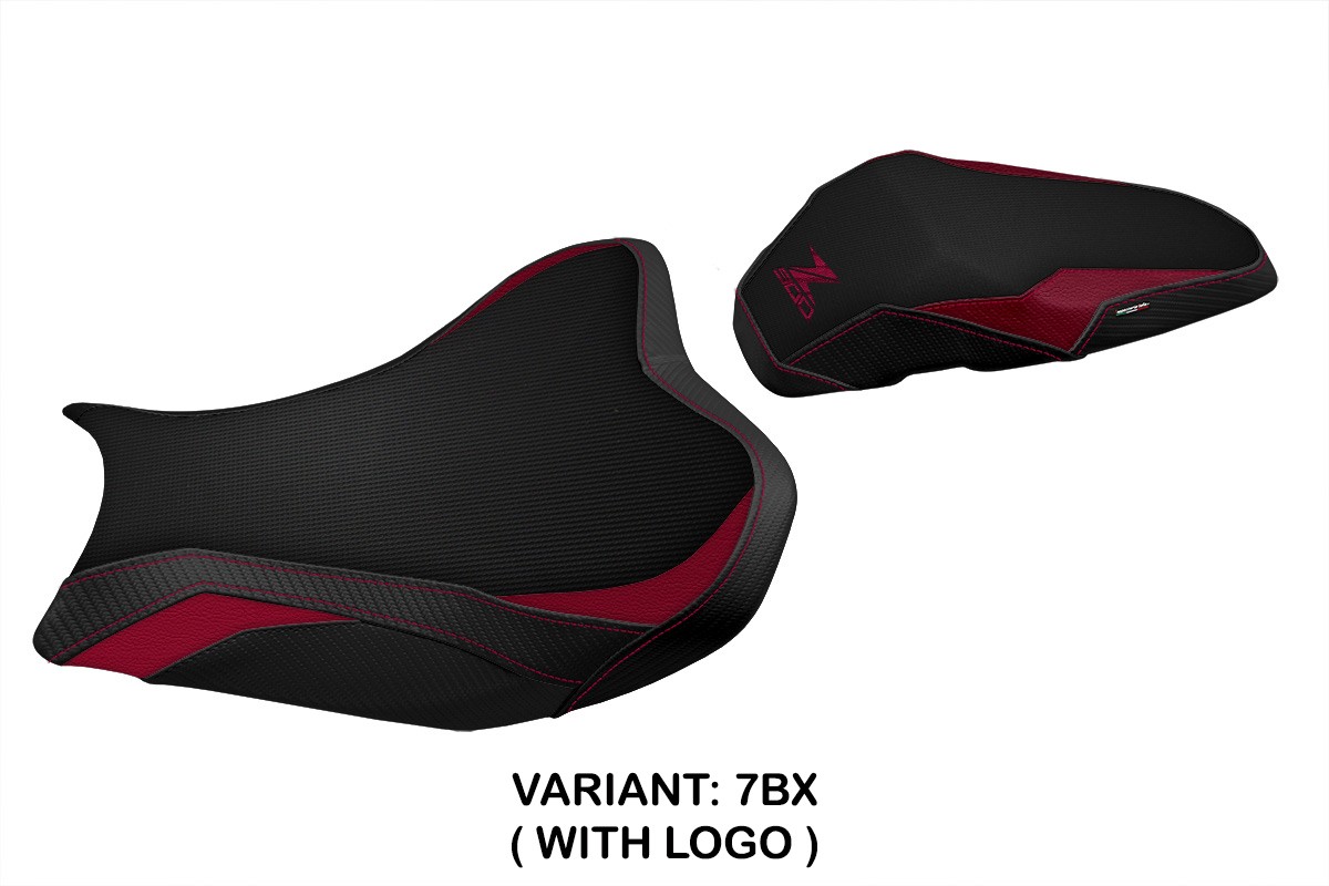 Rivestimento sella TPZ Shara Logo bordeaux Kawasaki Z900 2017-2024