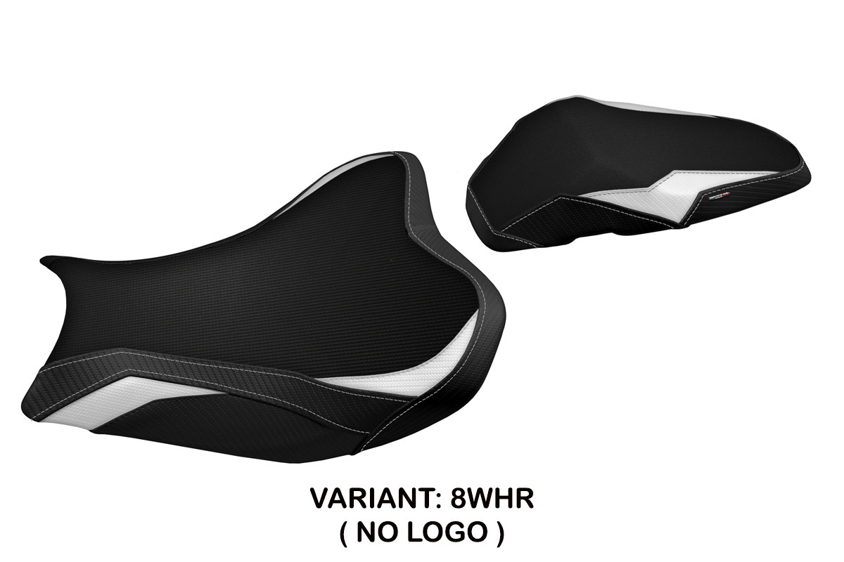 Rivestimento sella TPZ Shara bianco-rosso Kawasaki Z900 2017-2024