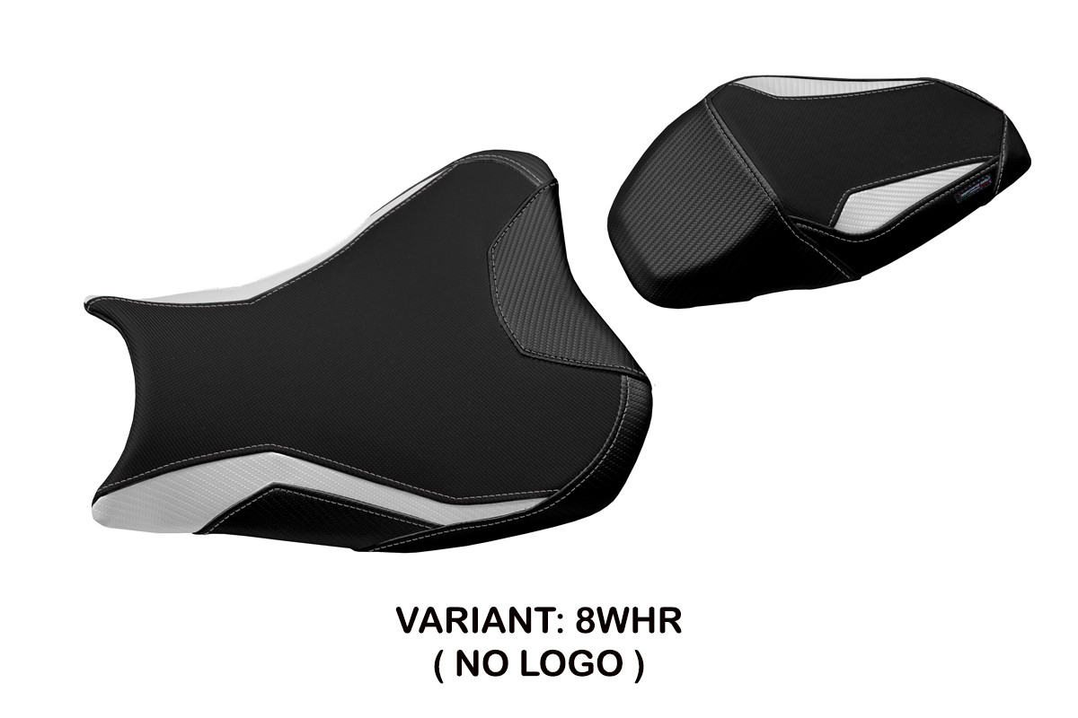 Rivestimento sella TPZ Suhl 1 bianco-rosso Kawasaki Z900 2017-2024