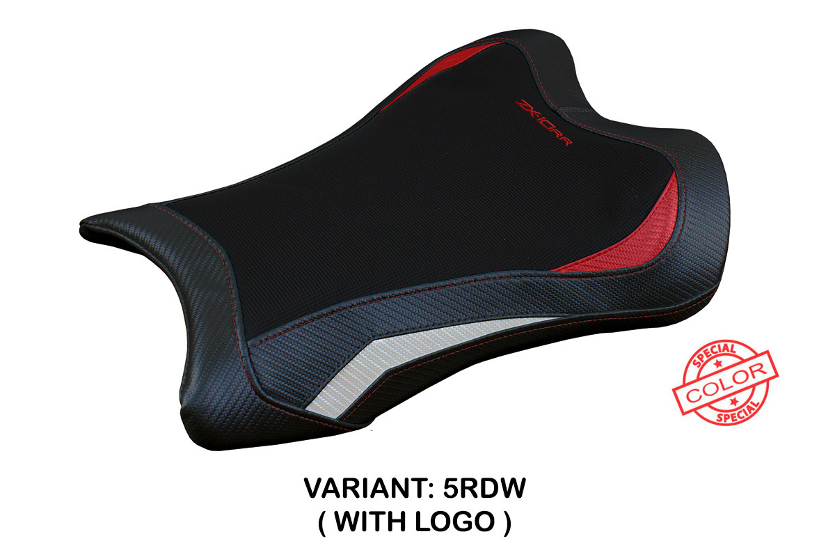 TPZ Garen red-white Saddle covering Logo Kawasaki ZX10RR Ninja 2021-2025